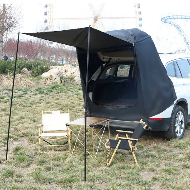 Factory Direct Outdoor Awning Camping Portable Tent Rain Shelter Sunshade SUV Car Rear Tent