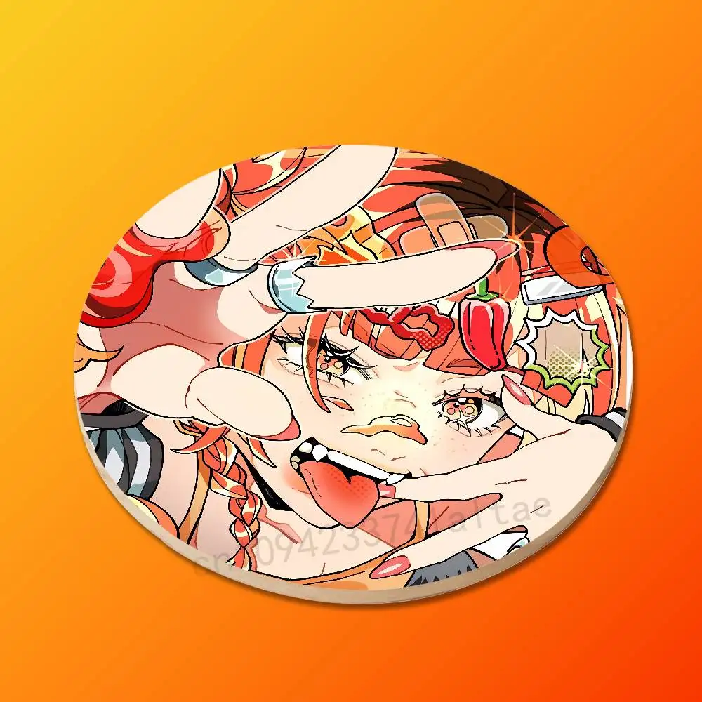 S-Spicy HanabieS Queen Multifunctional Coasters Round Wooden Heat Resistant Non-Slip Home Decor Gift