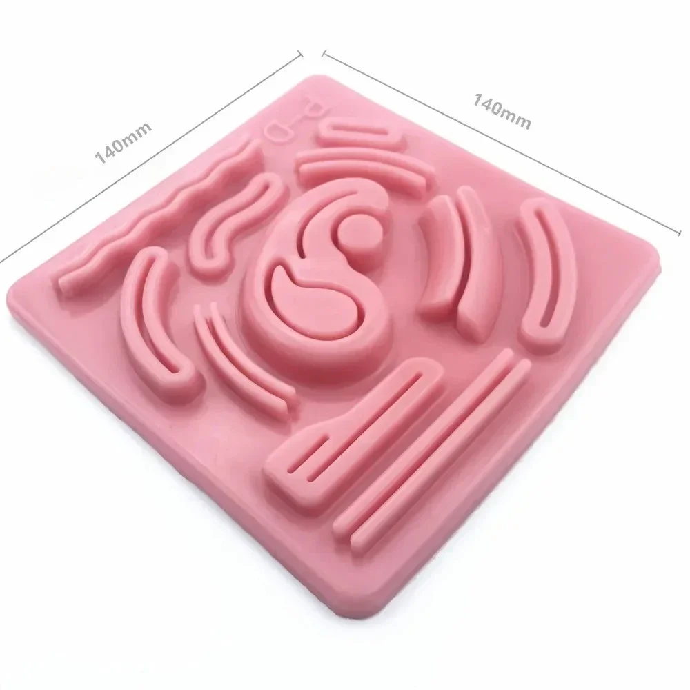 Skin Suture Training Pad 3D Silicone Laparoscopic Simulation Stitching Module reusable For Teaching Demonstrations tool