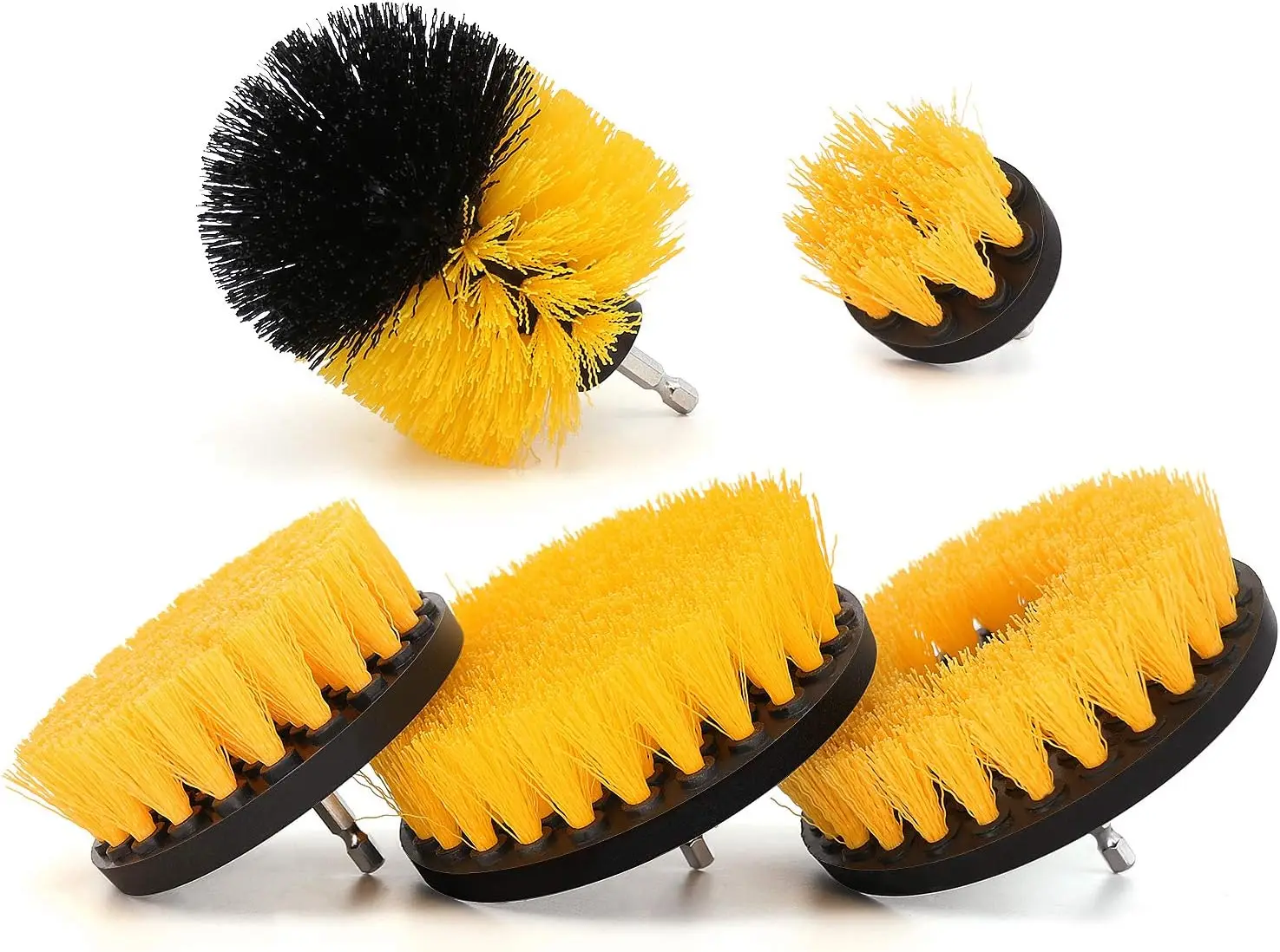 5 Pieces Drill Brush Attachments, Scrubber Brush for Drill, Power Cleaning  for Carpet, Car Detailing, Bathroom Surface, Upholst