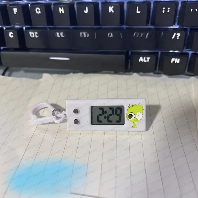 Jam liontin kartun elektronik, jam tangan elektronik, kartun, liontin, mainan, hadiah, ransel, jam pesona, Timer, Anime,