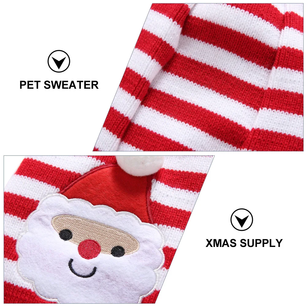 

1Pcs Pet Sweater Comfortable Dog Winter Clothes Xmas Festival Daily Costume Pet Sweater Dog Costume Xmas Supply