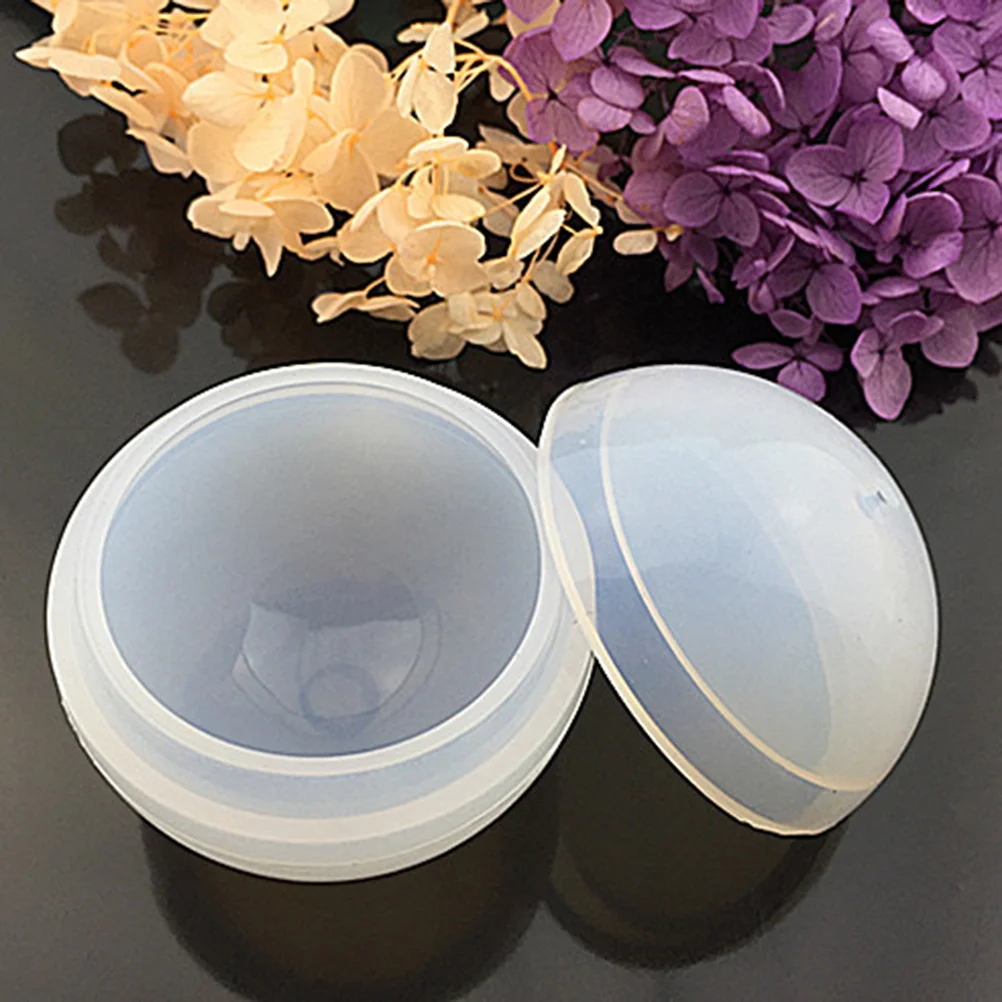 

Transparent Sphere Moulds Silicone Dried Flower Trays Crystal Glue Mold for DIY Decoration Crafting Jewelry Making