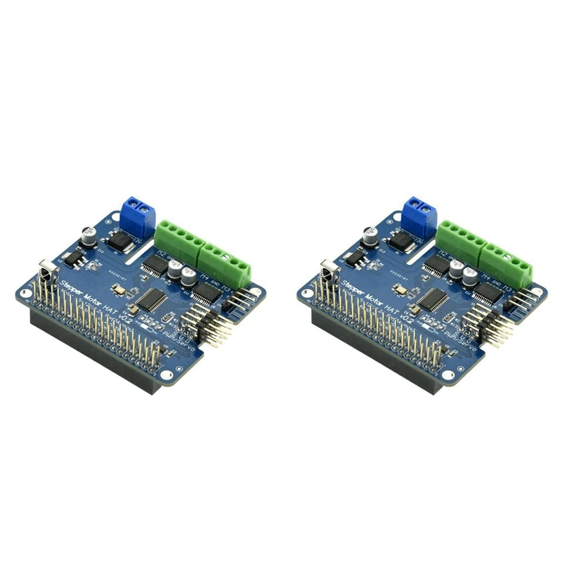 

2X Stepper Motor HAT V0.2+Robot Expansion Board Stepper/Motor/Servo For Raspberry Pi 3B/3B+