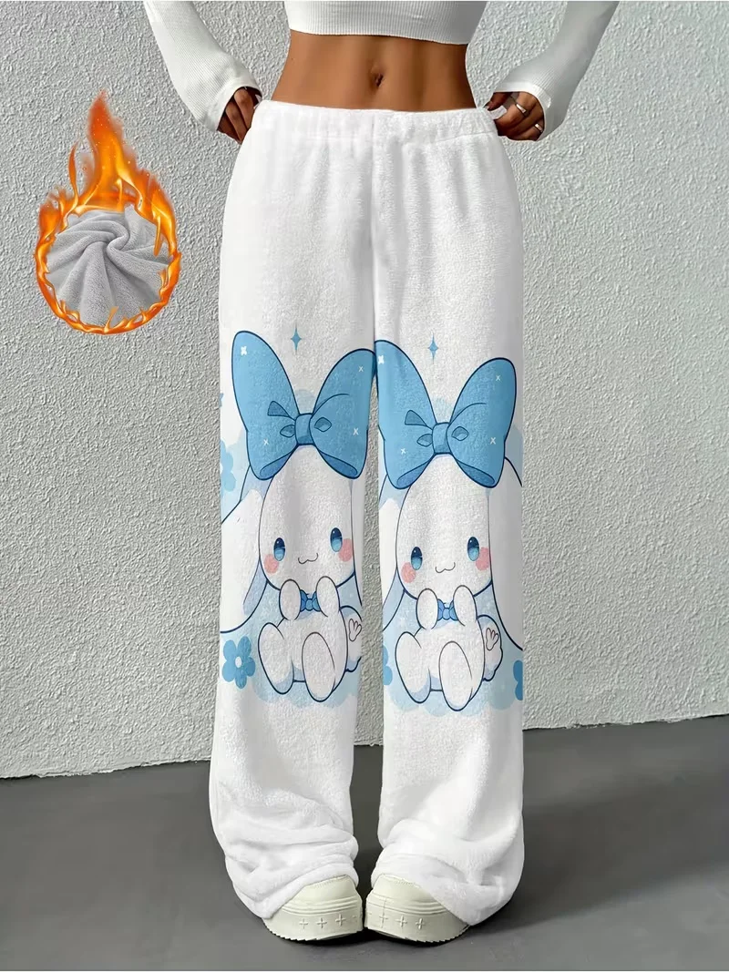 

Sanrio Family Big Eared Dog Hello Kitty Sleepy Pants Осень/Зима Плюшевые мультяшные пары для взрослых и детей Теплая повседневная одежда