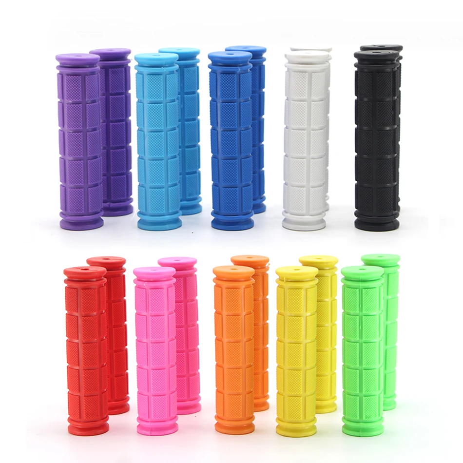2PCS Bicycle Grips Rubber Bike Handlebar Grip MTB Mountain Bike Grip Accessories Anti-slip Bike Scooter Grip Cover Cycling Parts