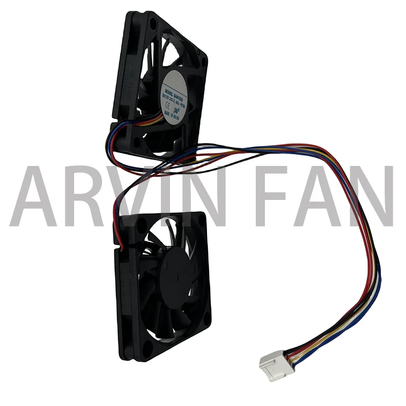 Imagem -03 - Cartão de Exibição Ultra Fino 6cm 6cm Pwm Temperatura Controlada Dissipação de Calor Ventilador de Refrigeração Sa6102u Peças por Par