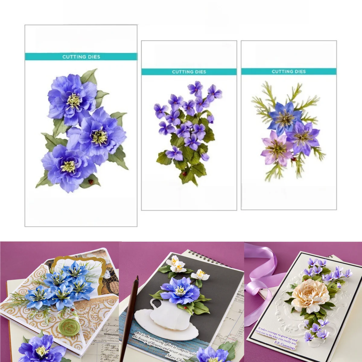 

Valentine's Day 2026 Love Clematis Poet Ladybugs Metal Cutting Dies Stencil Hot Foil For DIY Scrapbook Decoration Embossed New