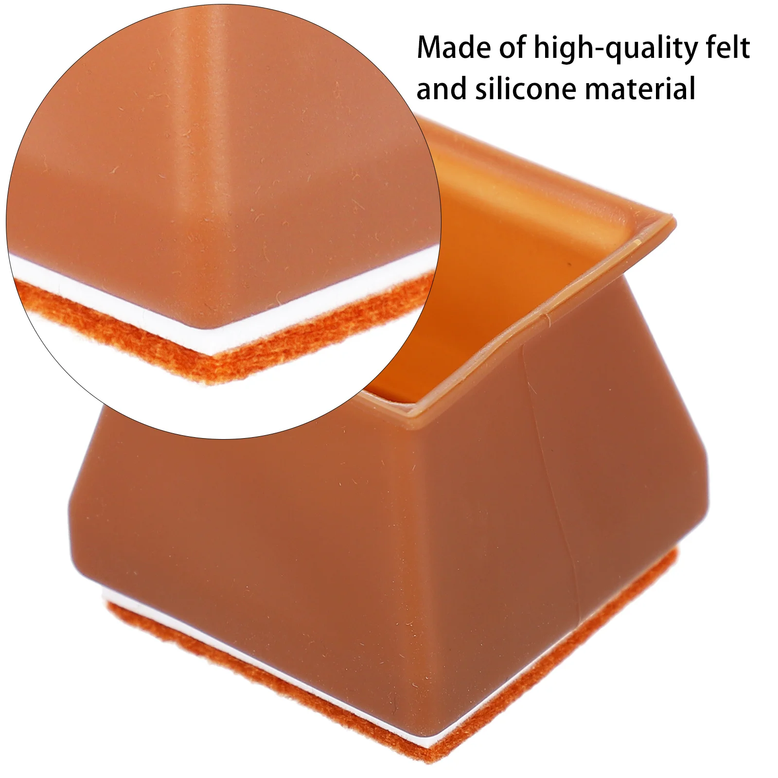 

24Pcs Chair Feet Protectors Silicone Non-Slip Leg Caps Silent Glide Pads for Hardwood Laminate Vinyl Floor Use