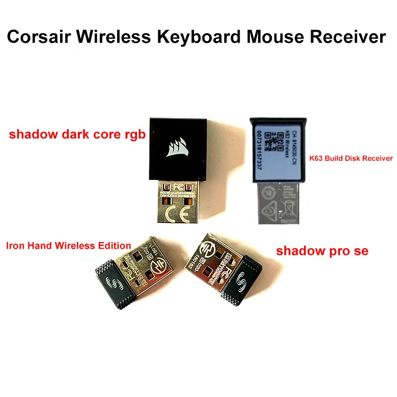 Corsair Wireless Gaming Mouse Shadow Pro Iron Hand K63 Mechanical Keyboard 2.4G USB Receiver Transmitter Replacement Accessories