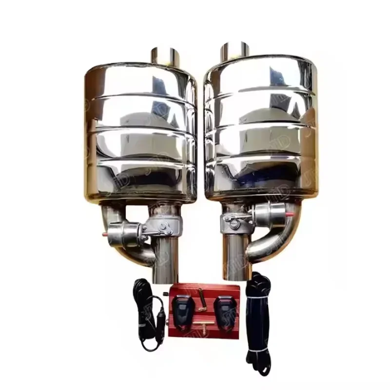 

Universal Stainless Steel 76mm 3'' Exhaust Muffler Vacuum Valve Muffler With Controller Pneumatic Single Valve Muffler