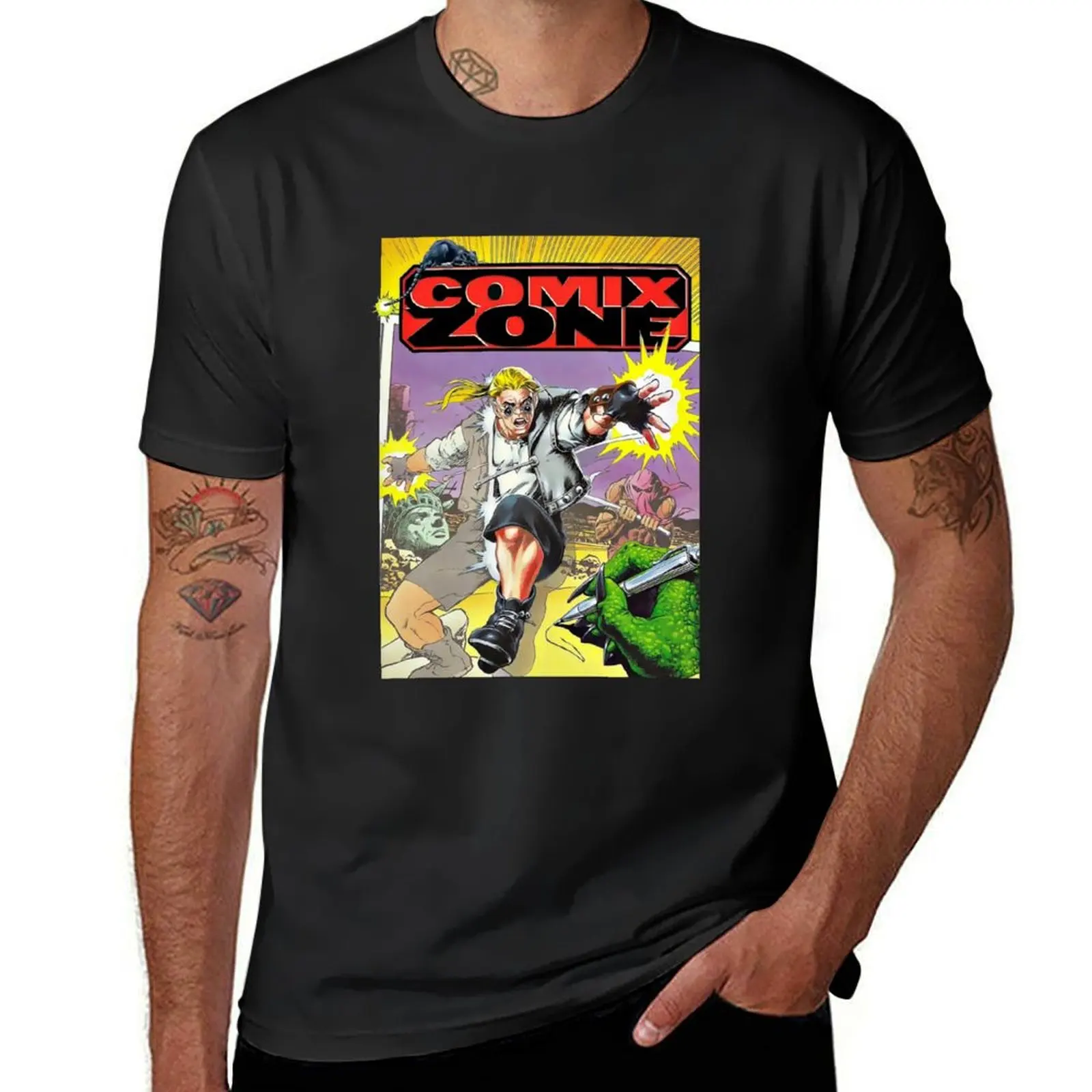 

Comix Zone T-Shirt anime cute clothes oversized shirts graphic tees fruit of the loom mens t shirts