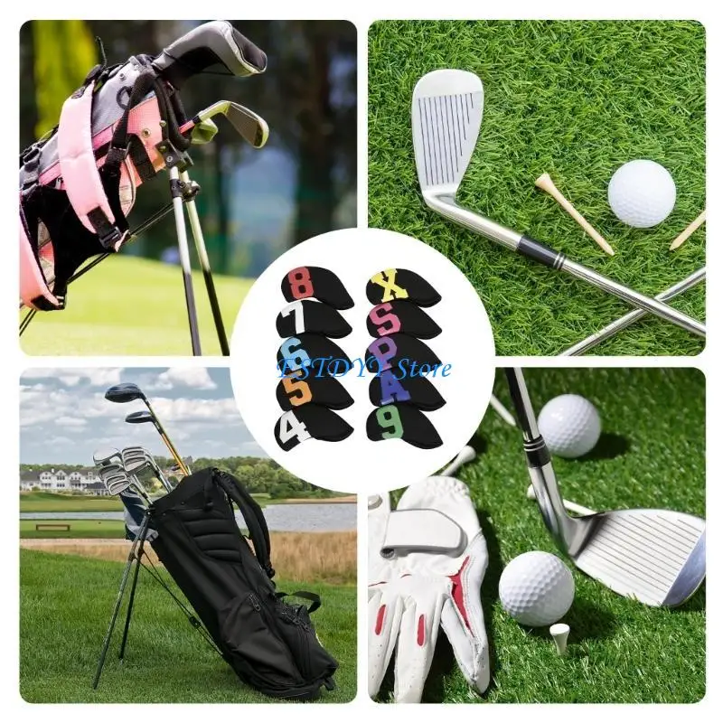 

G6DE Golfs Club Head Cover for Men Women Golfs Driver Golfs Club Cover Iron Headcover