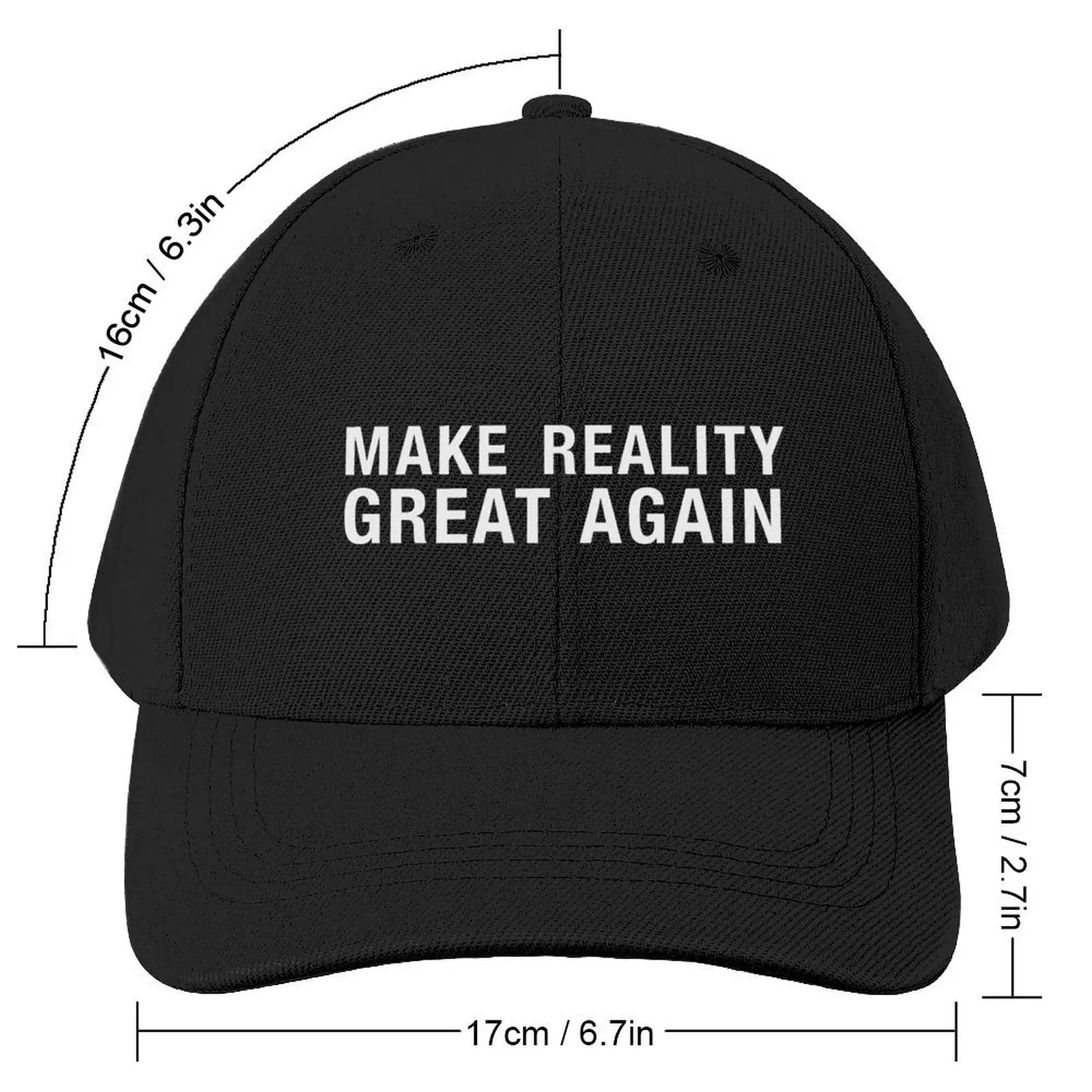 Make Reality Great Again Baseball Cap beach hat Hip Hop Girl'S Hats Men's