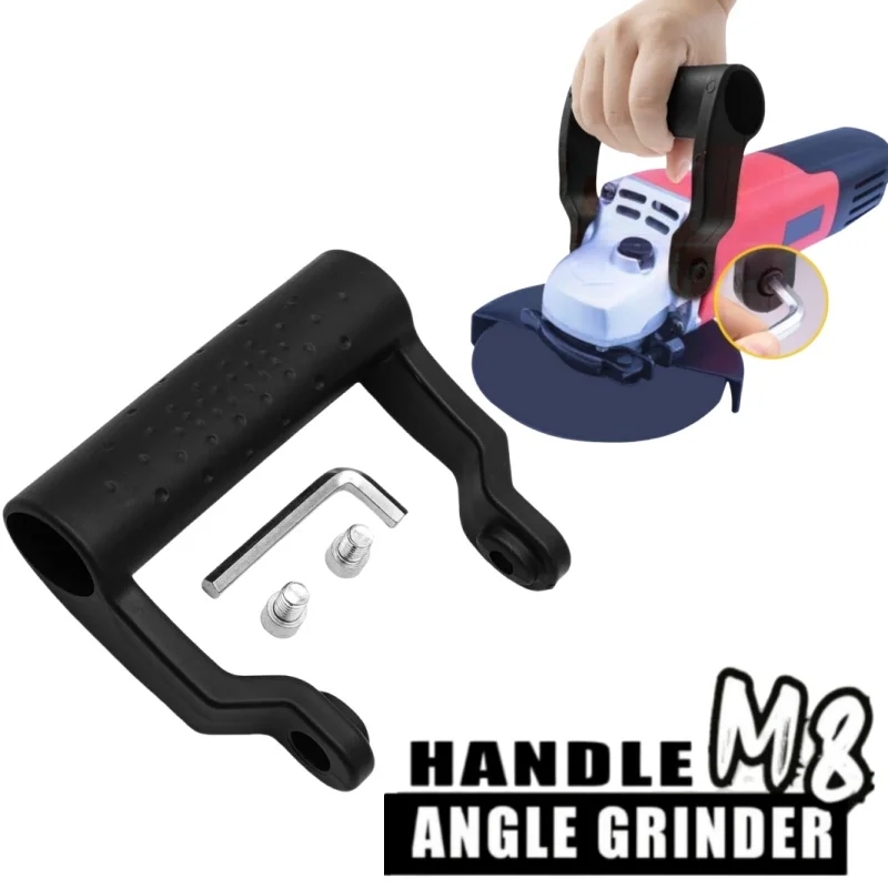 Universal Angle Grinder Auxiliary Handle Shock-absorbing Non-slip M8 Handle for 100Type Angle Grinder Polishing Grinding Machine
