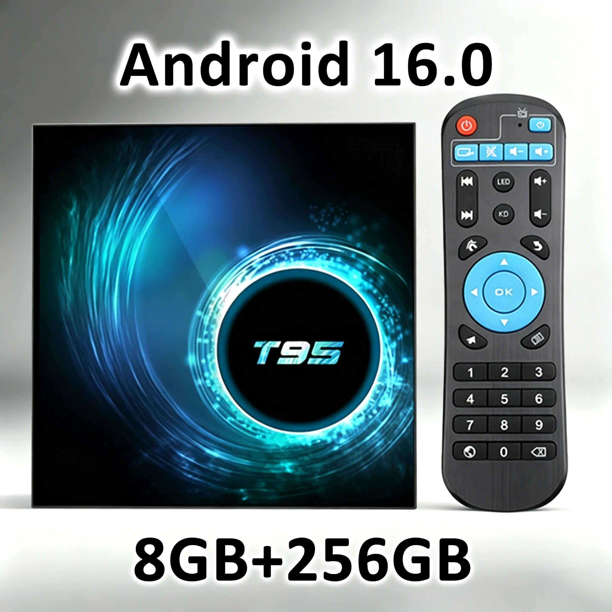 Android 16 Smart TV Box T95 Allwinner H616 8GB 256GB Dual WLAN BT 8K HDR Video Netflix Google Assistant Media Player Set-Top-Box