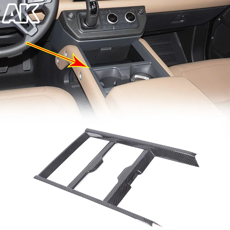 

For 2025 Land Rover Defender Real carbon fiber Central control gear panel car interior modification accessories