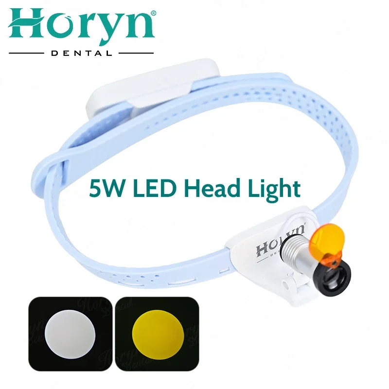 Melhor sem fio ultra-leve 5w led laboratórios de alto brilho implante cirúrgico otorrinolaringologia de plástico bandana médicos farol