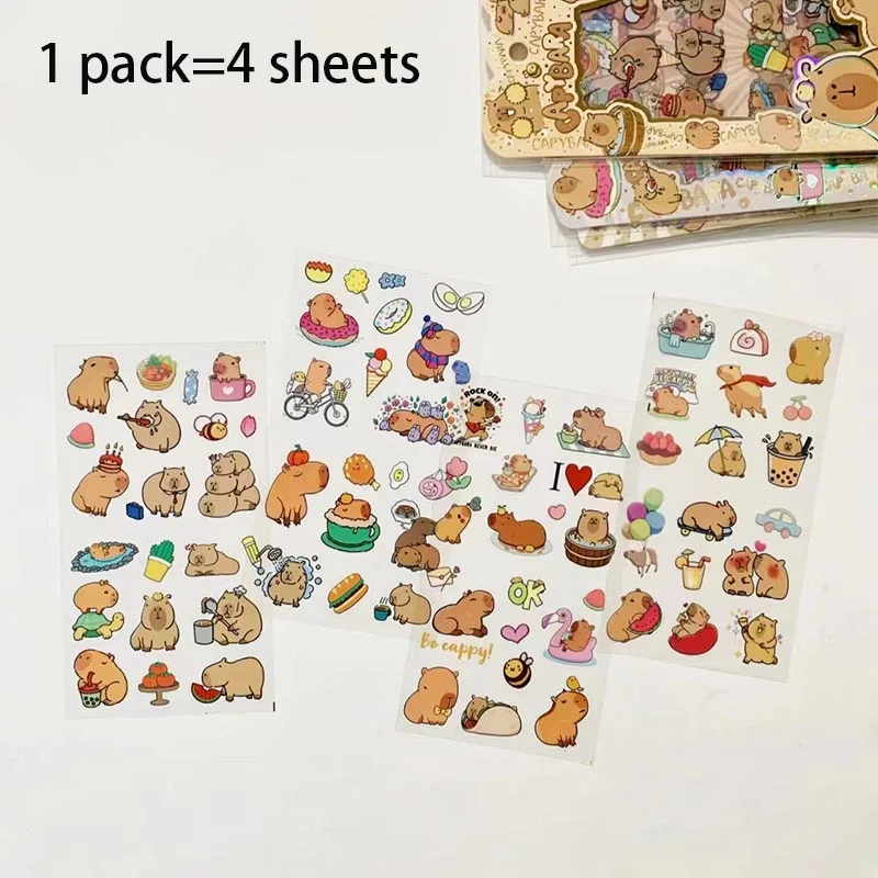 20pack/lot Kawaii Capybara Stickers Cute Scrapbooking DIY Diary Decorative Sealing Sticker Album Stick Label