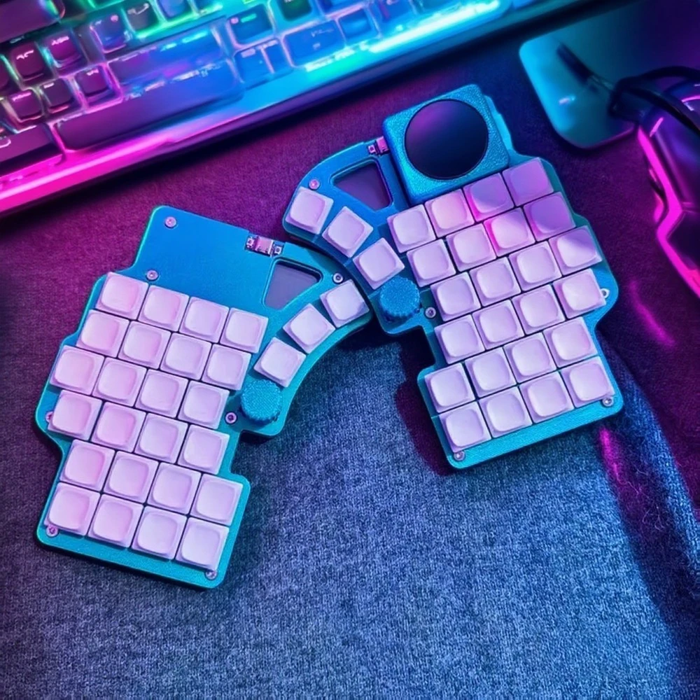 Dilemma Max سبليت مجموعة لوحة المفاتيح Choc/MX مخصص السلكية أحادية الوضع Hotswap مقبض لوحة المفاتيح لوحة اللمس قارورة Teclado ألعاب الملحقات