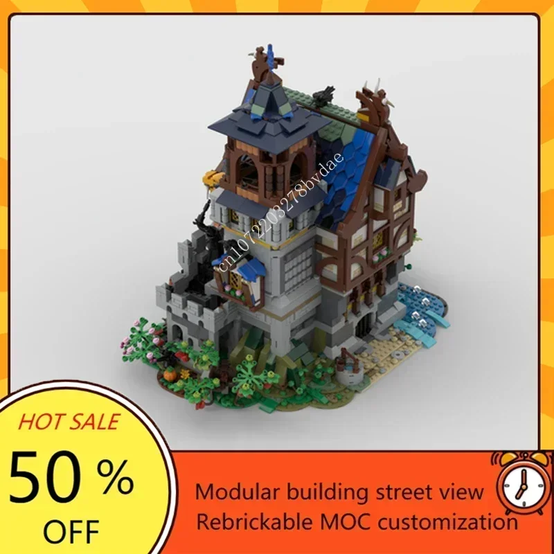 3482 pièces personnalisé MOC château médiéval Greenwood montre modèle technologie créative bricolage Puzzle assemblage jouets cadeaux d'anniversaire