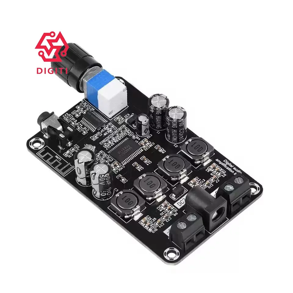 

Bluetooth 5.0 Digital Audio Power Amplifier Module XH-A415 TPA3118D2 Dual channel Class D Audio Power Amplifier Board DC12V~24V