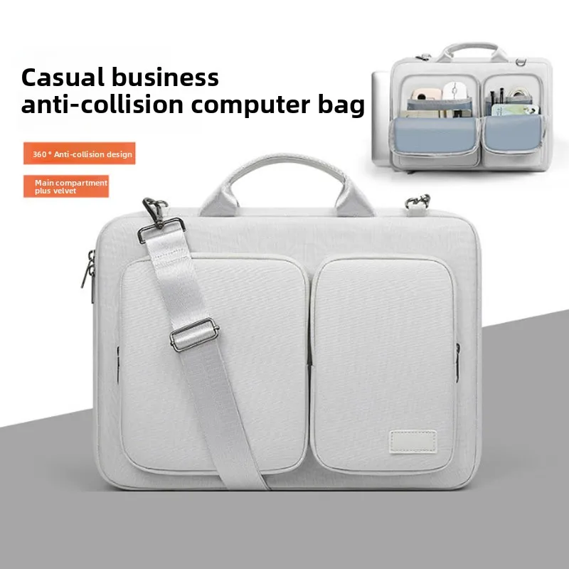 

Laptop Bag Handbag 13 14 15 inch for MacBook Air Pro M1 M2 M3 HP Dell Notebook Shoulder Sleeve Protective Computer Briefcase