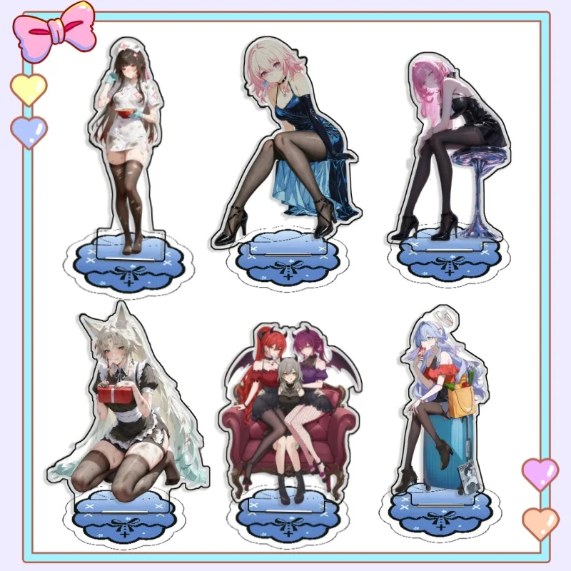 For Standing Sign Honkai Star Rail Sparkle Kafka Firefly Acrylic SelfMade Cute Anime Game Desktop Decoration Toy Fans Gift 15cm