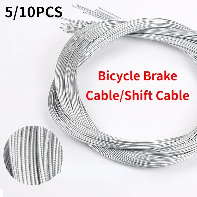 1/5/10pcs MTB Brake Wire Core Folding Bicycle Speed Change Wire Core Road Bike Brake Inner Line Speed Change Wire Accessories