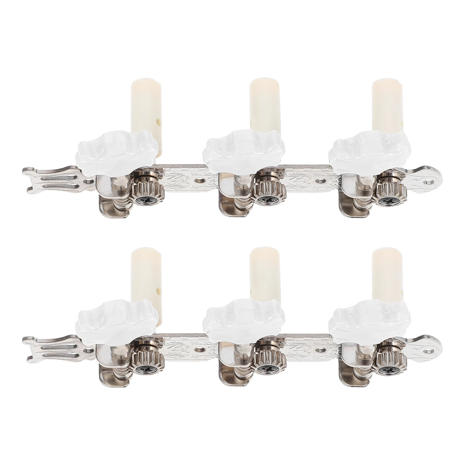 

1 Pair Classical Tuning Pegs Metal Plastic Replacement Machine Heads For Acoustic Folk Guitars Screws 3 Left 3 Right
