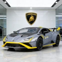 1:32 Lamborghini Huracan STO Supercar Alloy Model Car Toy Diecasts Metal Casting Sound and Light Car Toys For Children Vehicle