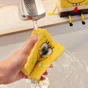 SpongeBob Square Quần Bàn chải Sponge Patty soạn thảo bàn chải Pha giá cung cấp dụng cụ nhà bếp có thể sử dụng lại 5 Gối biểu tượng cảm xúc chính - 6