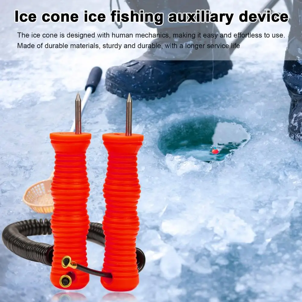 Ice Pick for Cocktails Portable Retractable Ice Pick with Non-slip Handle High Carbon Steel Ice Breaking Tool for Outdoor Safety