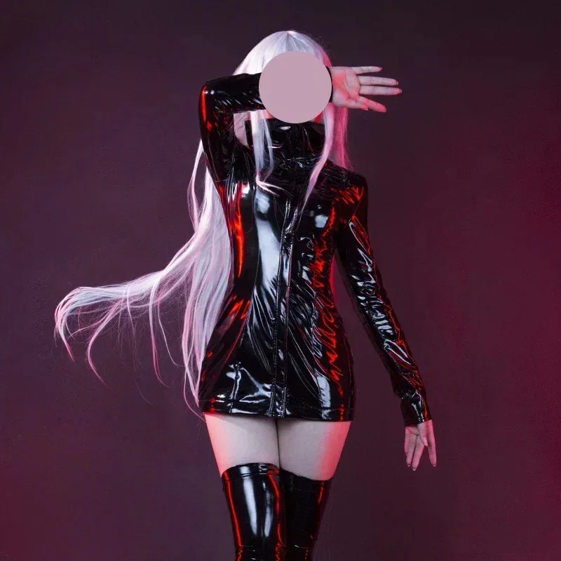 Jujutsu Kaisen أنثى زي جوجو ساتورو تأثيري الباروكات امرأة الجوارب الجلدية موحدة ملابس الحفلات كرنفال يي ؛ 4