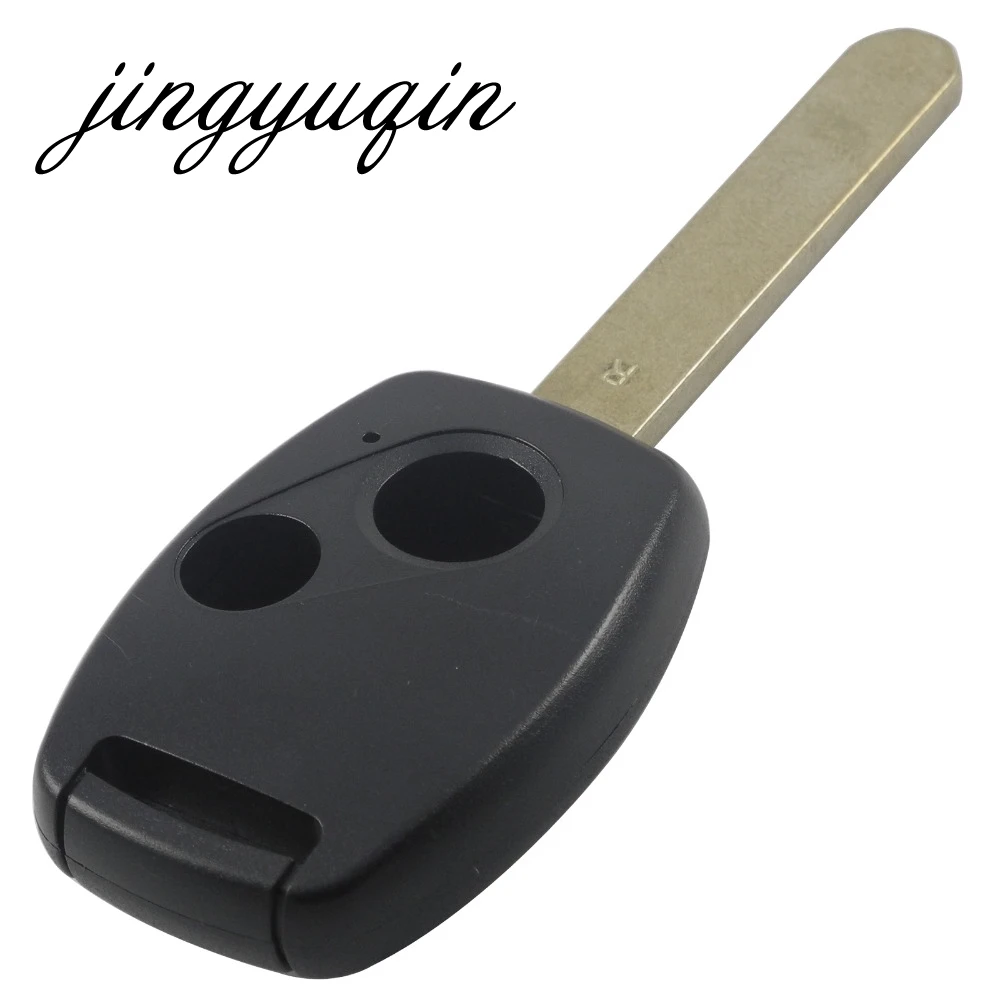 Jingyuqin carcasa de llave remota de coche de repuesto para Honda Accord Civic CRV Pilot Insight 2 2 + 1 3 + 1 4 botones Fob funda para llave de