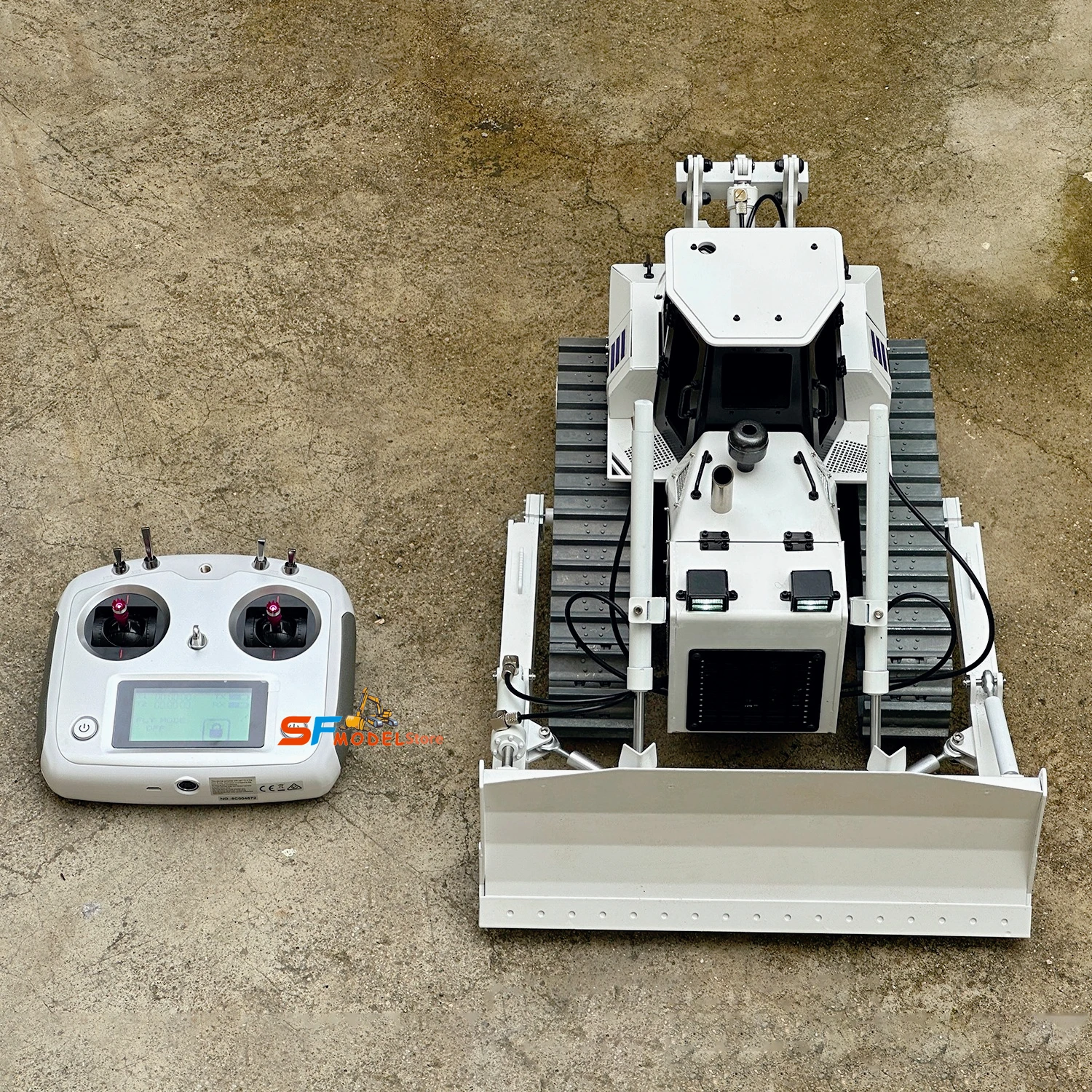 1/14 Scale Hydraulic RC Bulldozer Metal Model RTR Version Brushless Hydraulic Oil Pump Construction Machinery RC Truck Model Toy