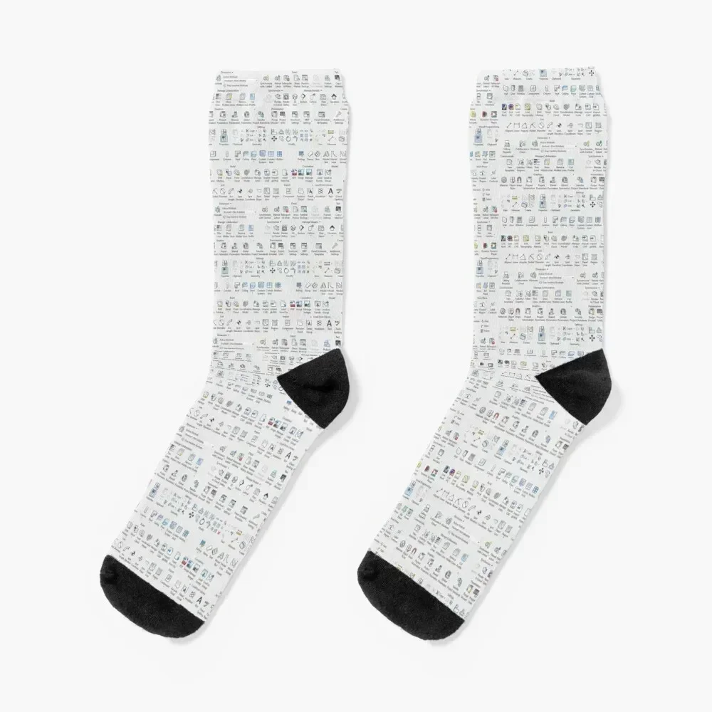 

Revit Ribbon Socks luxe basketball snow custom sports Women's Socks Men's