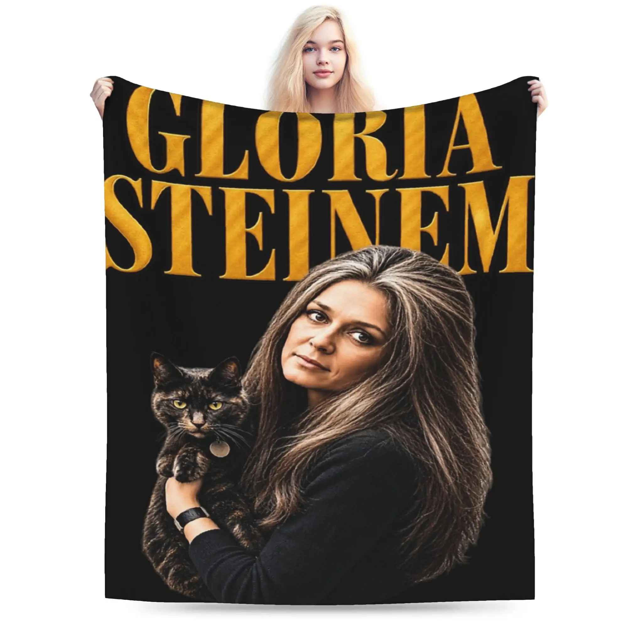 RIP Gloria Steinem  Blankets Super Soft Fleece Relax Gifts  Throw Blanket Plush Thin Quilt