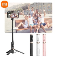 Xiaomi 3 in 1 Hidden Cell Phone Wireless Remote Selfie Stick Q12 Aluminum Alloy Telescopic Stick Camera Phone Holder