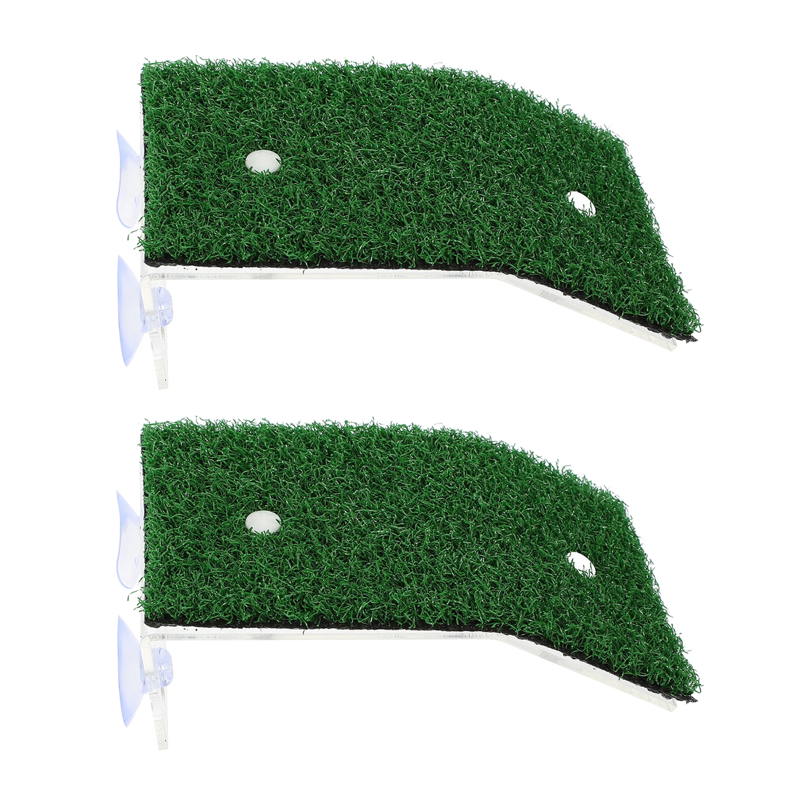 2pcs Turtle Sunning Platform Acrylic Basking Dock For Reptile Tank With Suction Cups Durable Aquarium Decoration Turtle