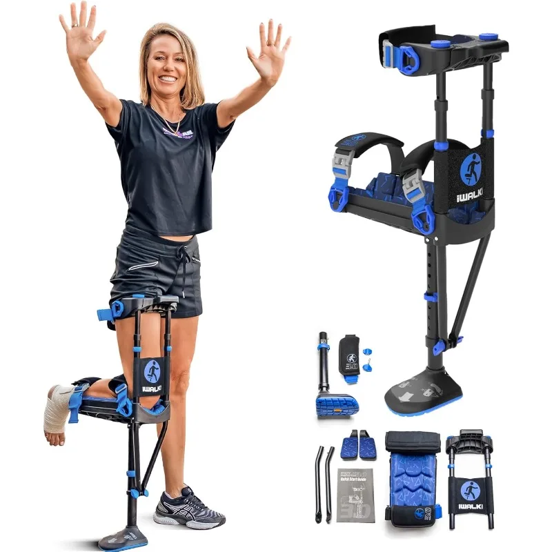 

Pain Free Knee Crutch - Alternative To Crutches And Knee Scooters For Below The Knee Non-Weight Bearing Injuries Only