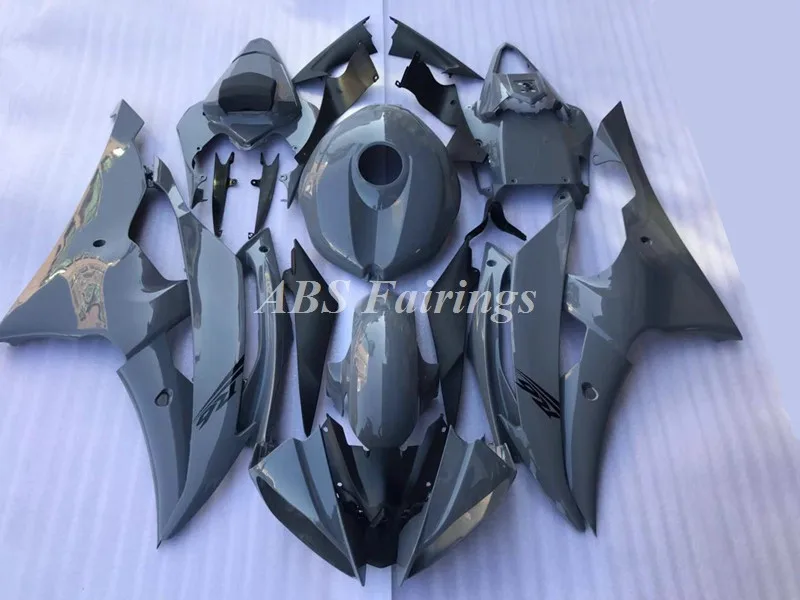 4Gifts New ABS Fairings Kit Fit For YAMAHA R6 2008 2009 2010 2011 2012 2013 2014 2015 2016 Bodywork Set + Tank Cover Gray