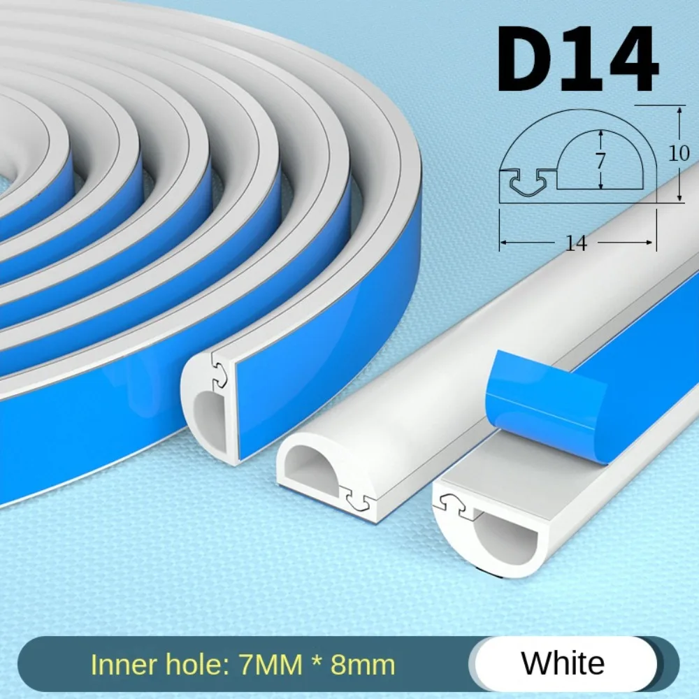 Anti-extrusion Floor Cord Cover Arc Durable Extension Wiring Duct Protector Self-Adhesive Power Cable Protector Home Outdoor