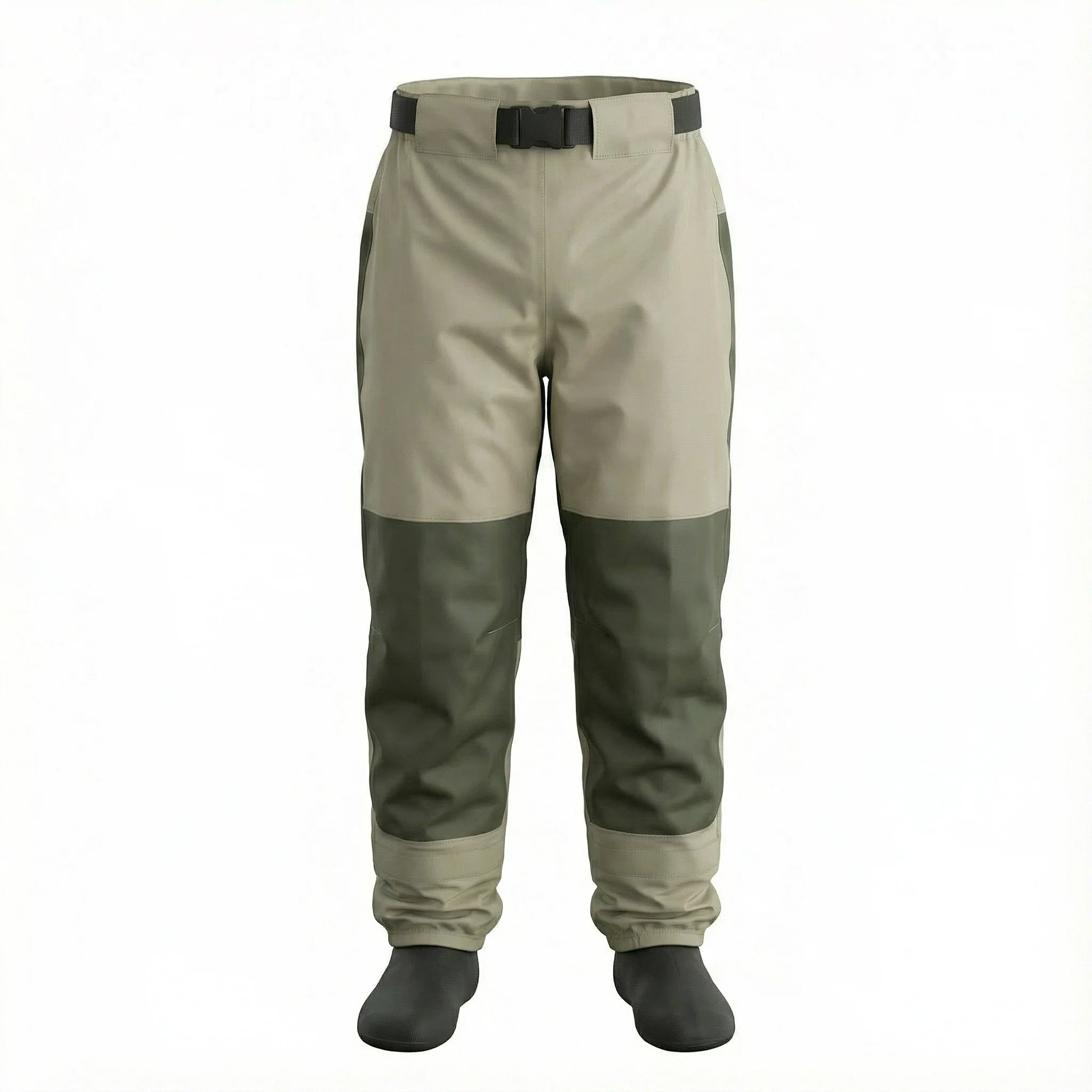 Oddychające wodery wędkarskie Fly Fishing Waist Waders Stockingfoot High Pant Wader Duck Hunting Wading Pants