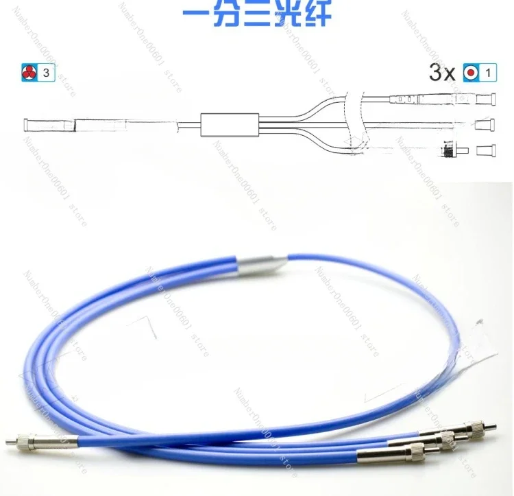 Y-type 1 in 3 Fibre SMA905 SMA905 Multi-core 400um Quartz Fibre