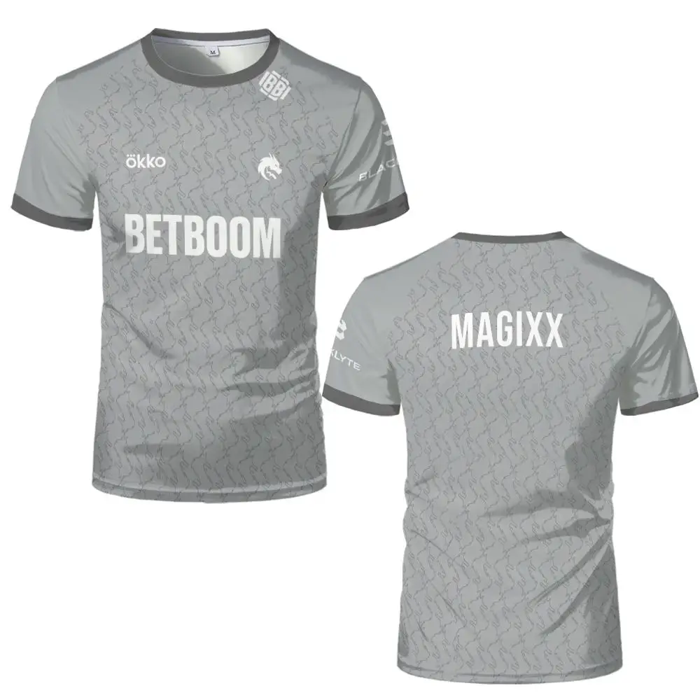 2026 Neues E-Sport-Team Spirit Dota2 Trikot Spieler Tägliche Trainingsuniform Sommer Sport Freizeit Atmungsaktives Schnelltrocknendes T-Shirt – Detail 4