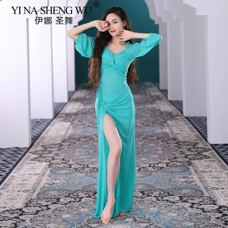 

Adult Belly Dance Top Skirt Set Eastern Costume Women Oriental Clothes Beginners Performance Indian Class Lesson Dance Suit