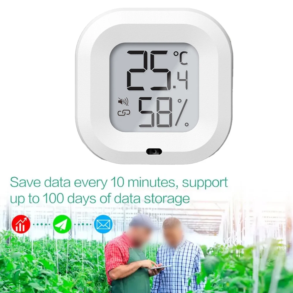 Alarmmeldungen, Gewächshausüberwachung, Gewächshausthermometer, Datenexport-Thermometer, genaue Messungen, kompaktes Design