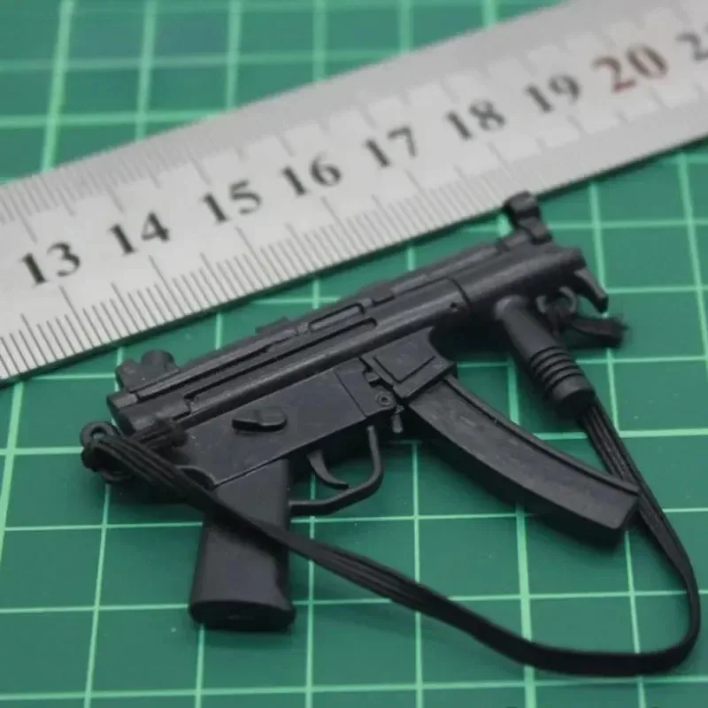 In Stock 1/6 Scale Soldier Toy Action Scene Accessories Model Doll 1 To 6 Micro-punch MP5 MP5K Black Gun Model Gift view 3