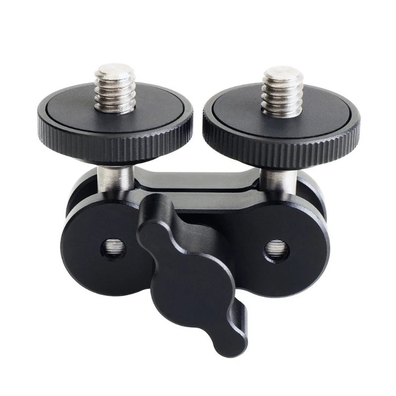 Tripod Meja Pagar Adaptor Lengan Penjepit Kamera dengan Dudukan Sekrup 1/4 Inci untuk Aksesori Kamera Lampu